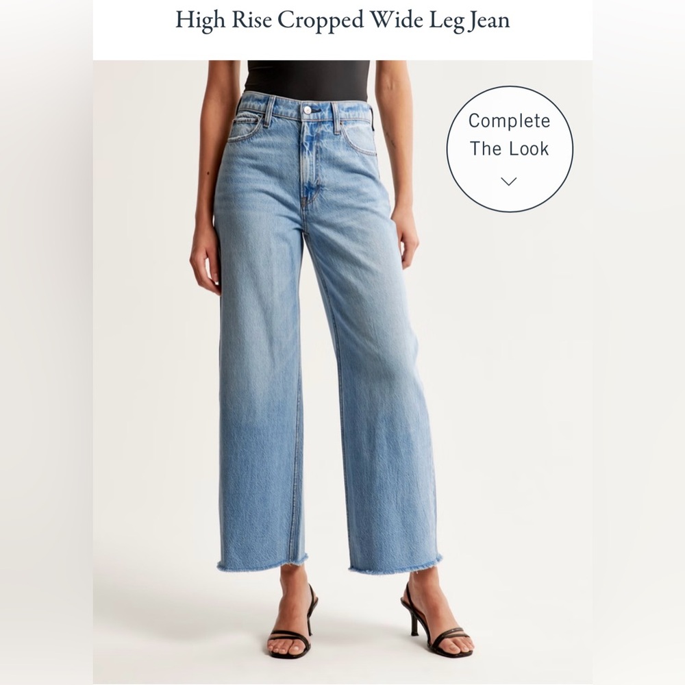 Abercrombie & Fitch The Crop Wide Leg Ultra High Rise